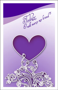 Wedding Program Cover Template 9F - Graphic 2
